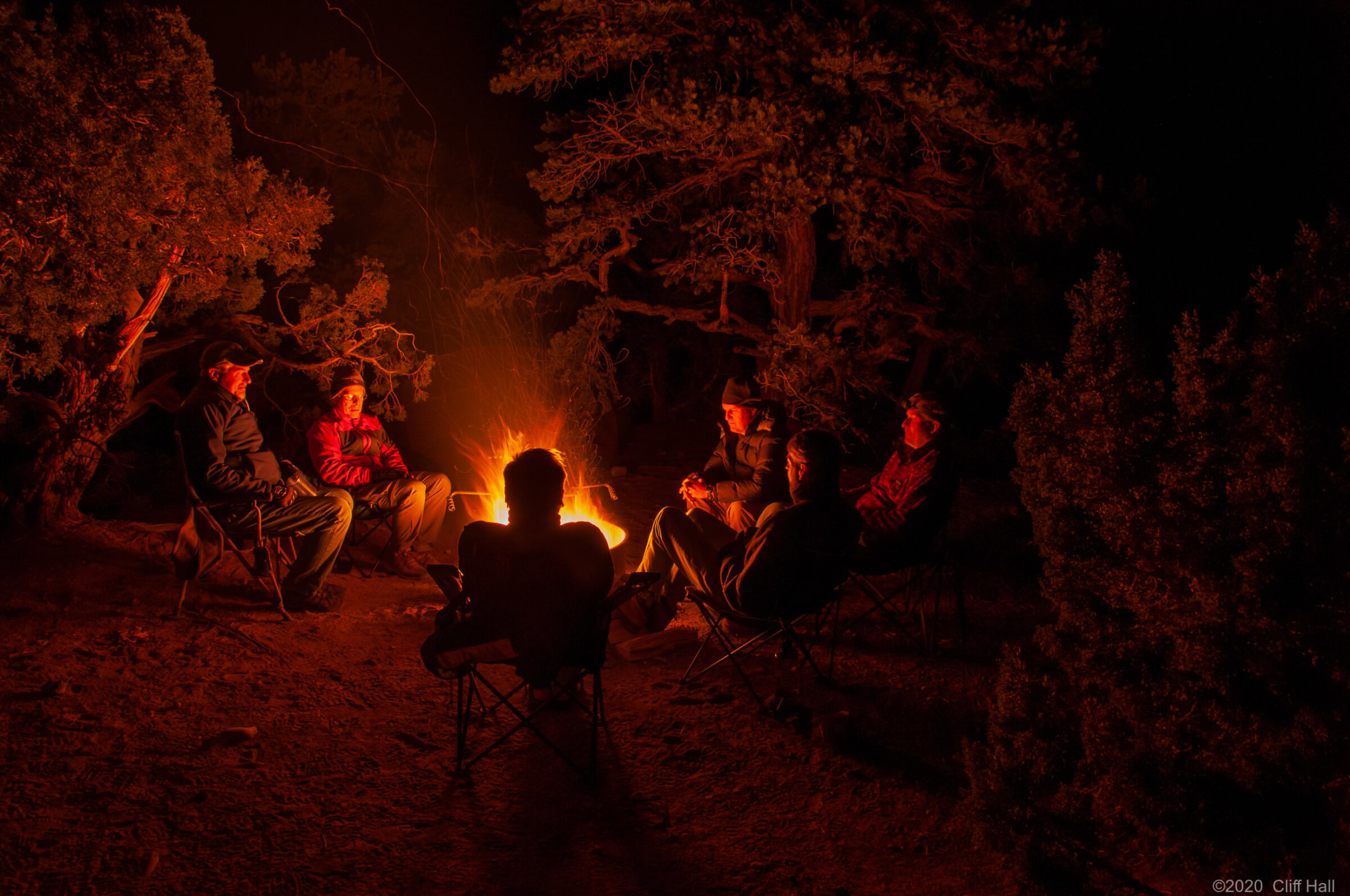 Tall tales around the campfire