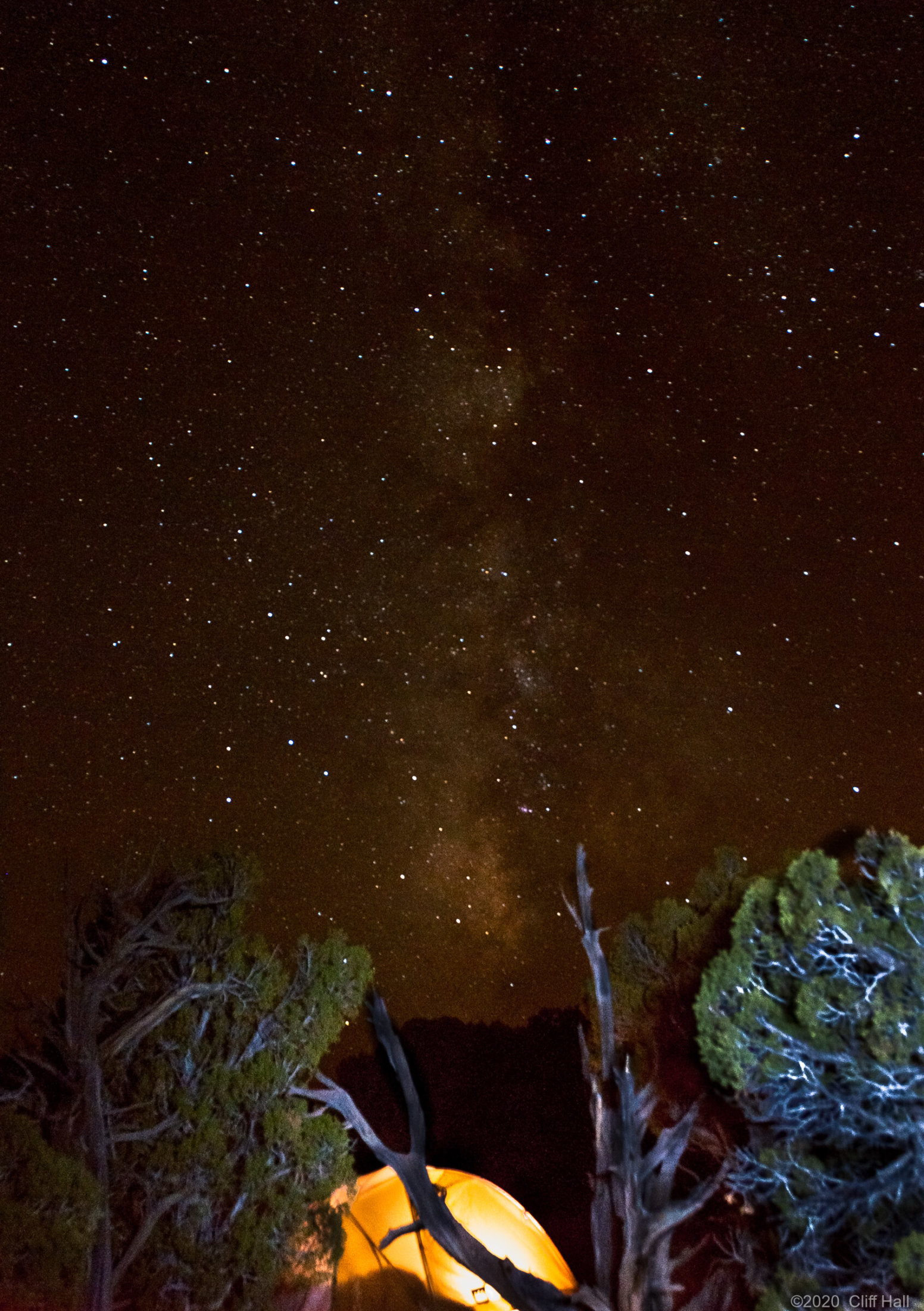 Sleeping under the Milky Way