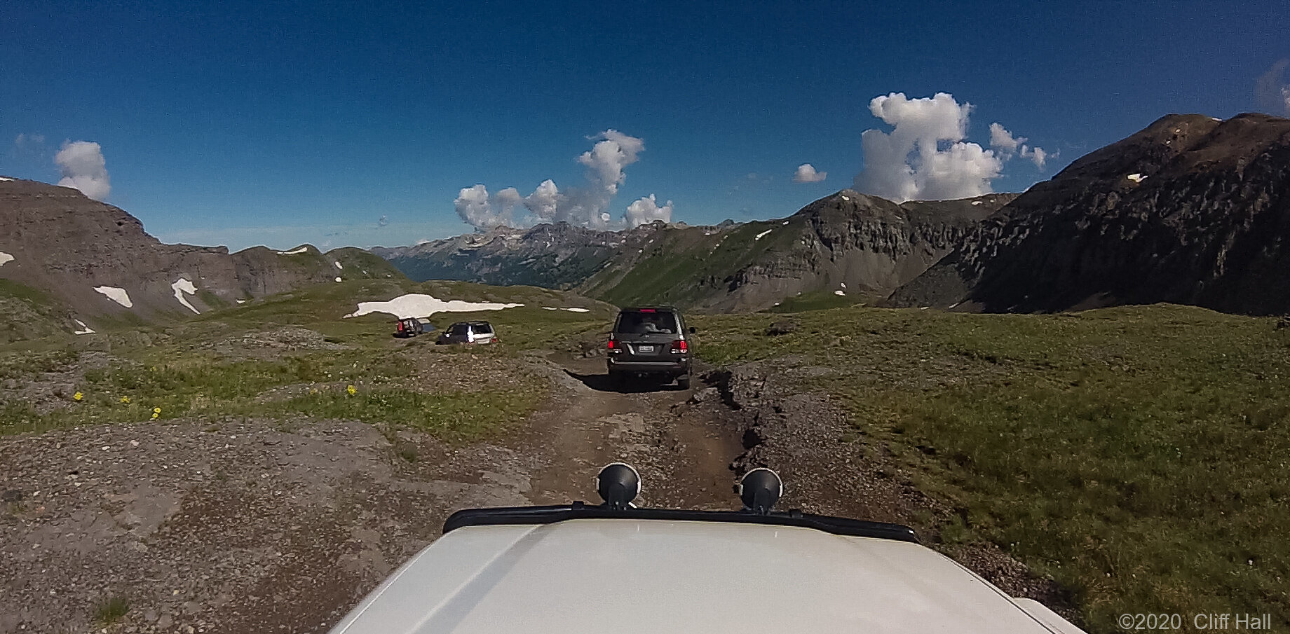 Making our way down to the switchbacks