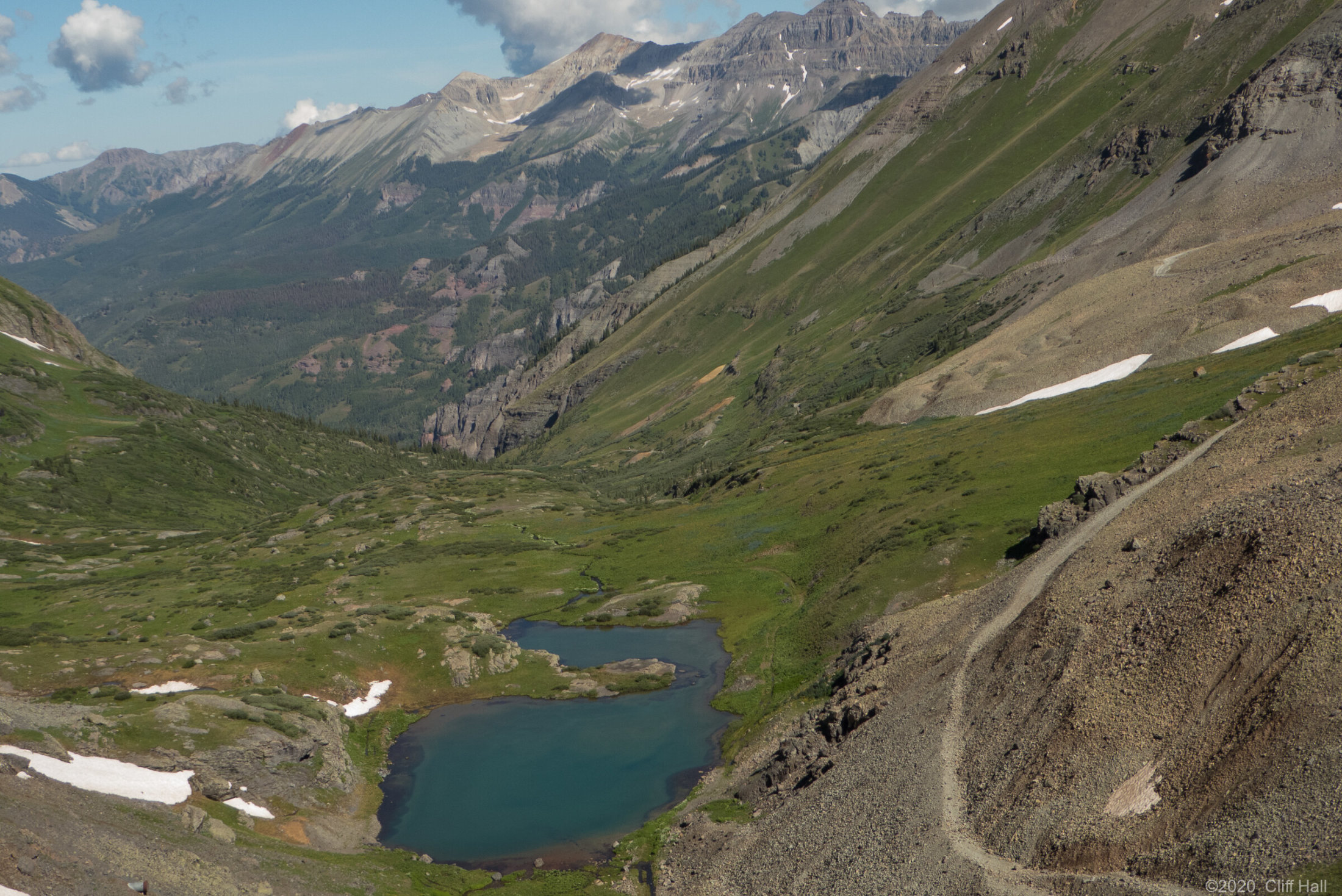 Headed down to start of switchbacks