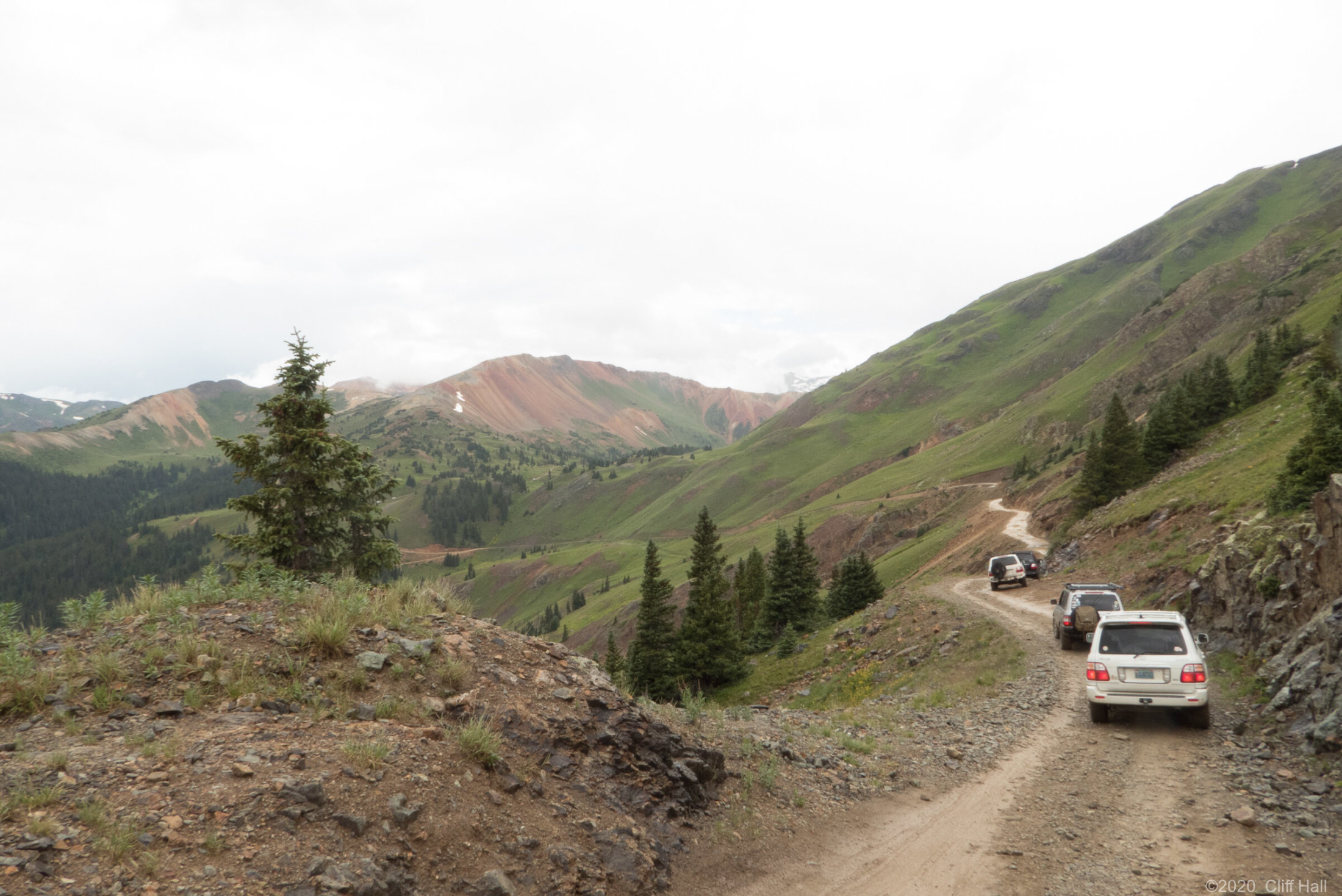 Heading down Hurricane Pass Rd