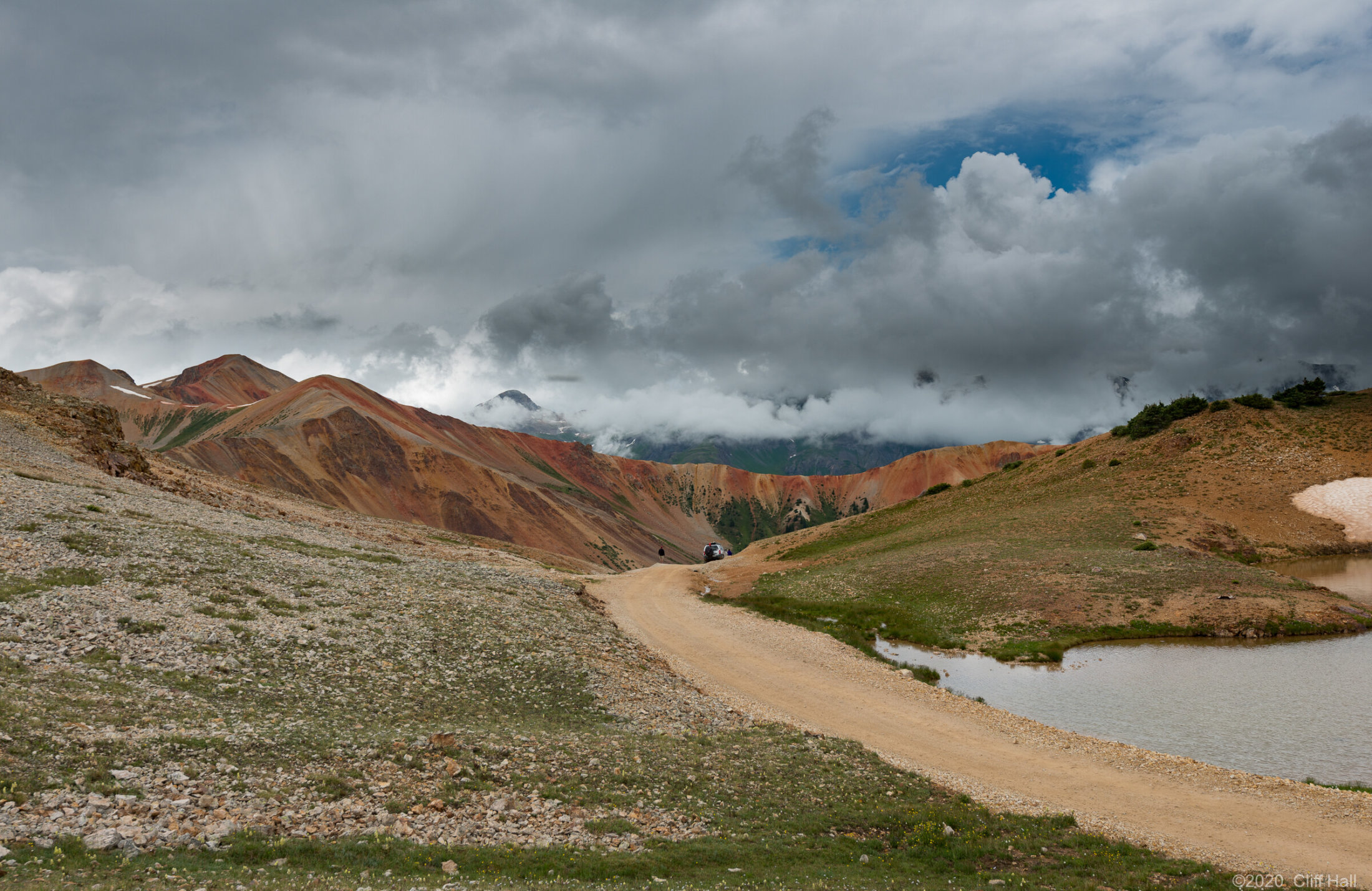 The Red Mountains from Corkscrew Pass 12,930 feet
