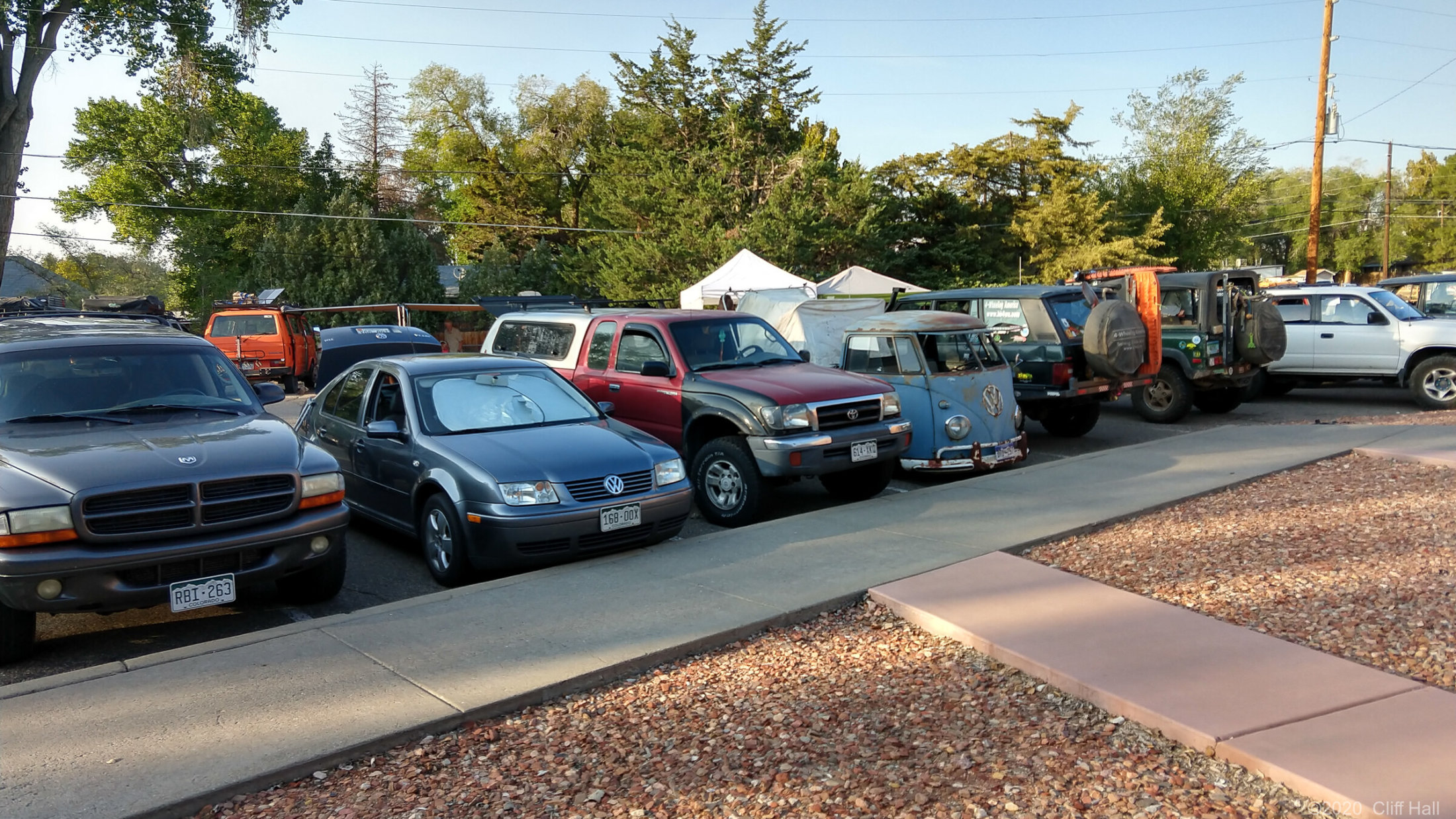 Folks arrived in a wide range of vehicles