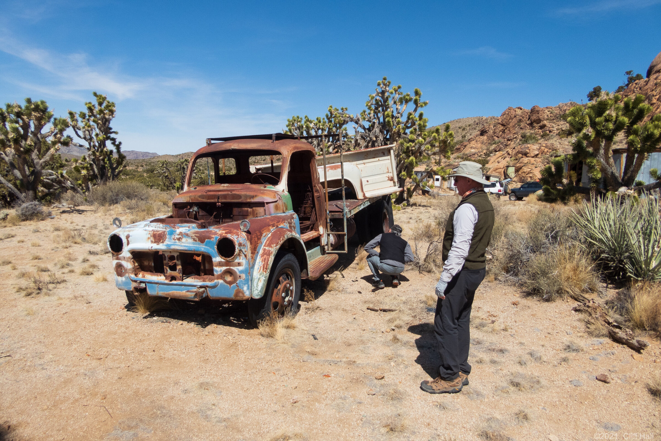 Duc & Don check out an old Dodge Dually Flatbed
