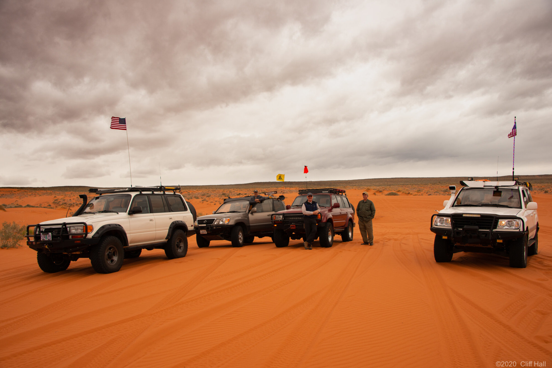 Duc, Don and Vince in the dunes