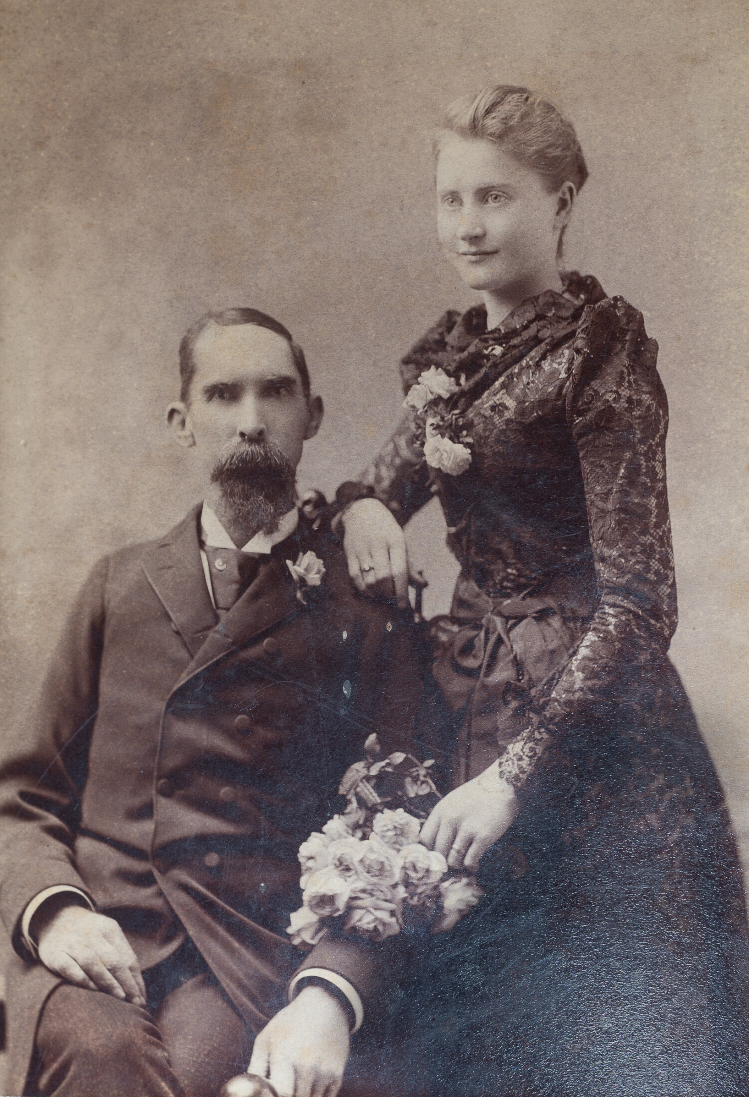 Winnall and Mary (Smith) Dalton - wedding day